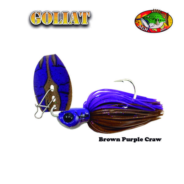 AGR BAITS Chatterbait Goliat 3/8oz Brown Purple