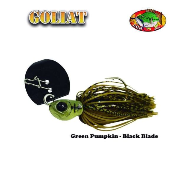 AGR BAITS Chatterbait Goliat 3/8oz Green Pumpkin Black B.