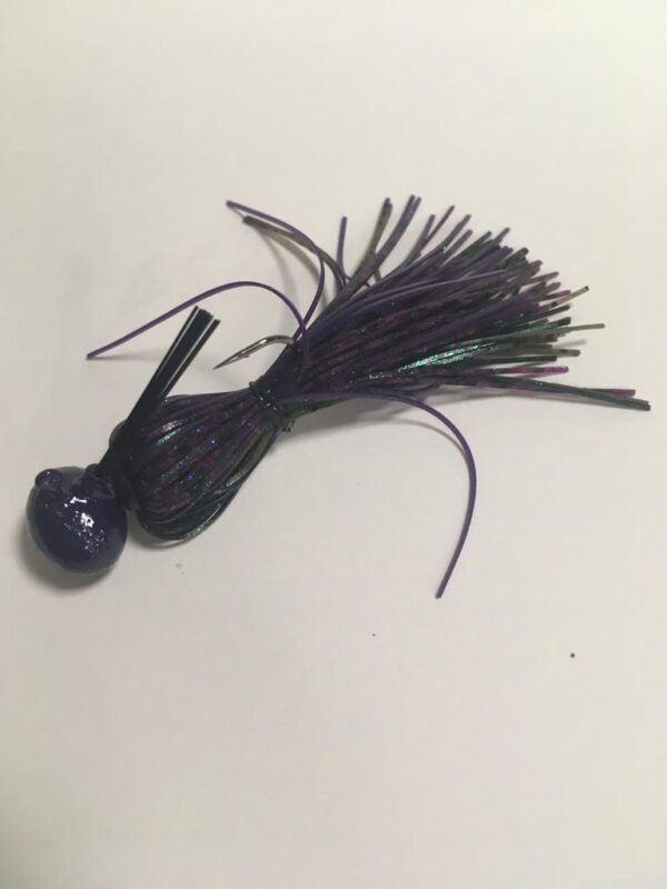 Jig Football Baitfishing Junebug Flash