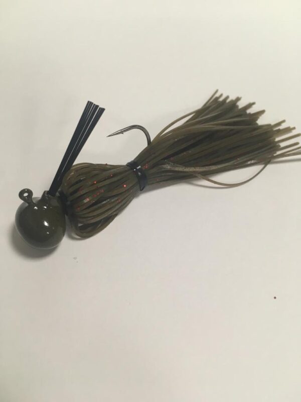 Jig Football Baitfishing Bio Dark Watermelon Red