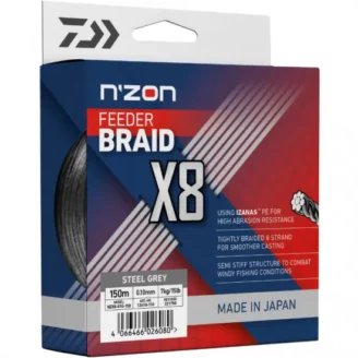 DAIWA N'ZON X8 Trenzado 0,08mm 5kg 150m Gris Acero
