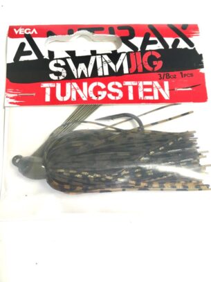 Vega Antrax Tungsten Swim Jig 3/8oz Green Pumpkin
