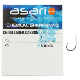 Anzuelo Asari Chinu Laser Carbon Black Nickel nº16