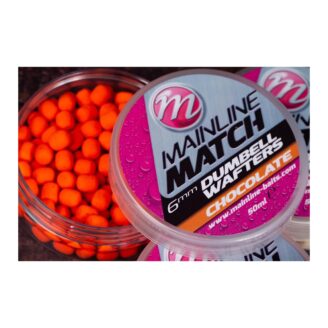 Mainline Match Dumbell Wafters Chocolate 6 mm Naranja