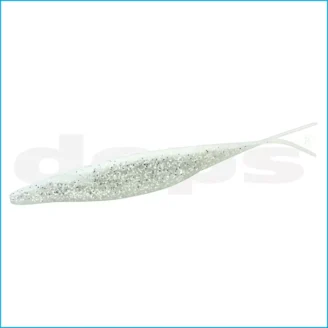 Deps Sakamata Shad 5" White Clear/Silver Flake