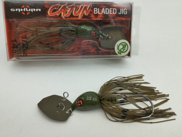 Sakura Cajun Bladed Jig 1/2oz-14gr Green Pumpkin.
