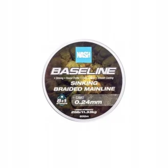 Nash Baseline Sinking Braid Camo 0.24mm