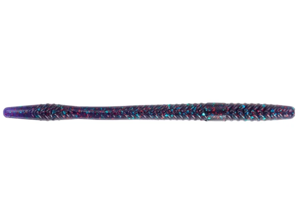 Yum Finesse Worm, Junebug Red Flake