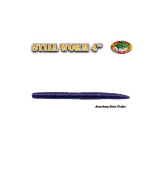 Still Worm Junebug Blue Flake 4 - AGR BAITS