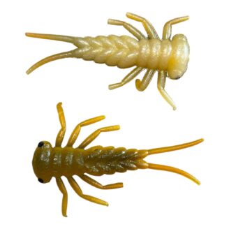 Vinilo Delalande Larva 4 cm Amarillo Ayu