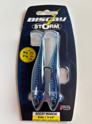 Señuelo Storm Biscay Minnow 9cm – 21g Blue Mackerel