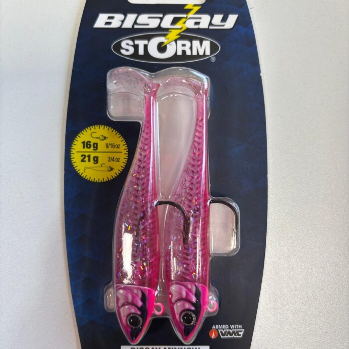 biscay minnow pink sandeel 21 gr quinvaco