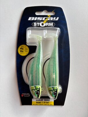 Señuelo Storm Biscay Shad 9cm – 16g Glow Sandeel