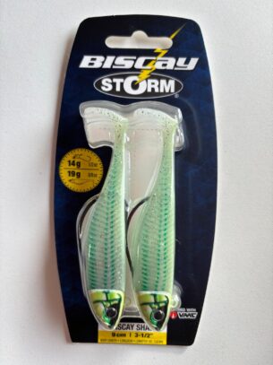 Señuelo Storm Biscay Shad 9cm – 19g Glow Sandeel
