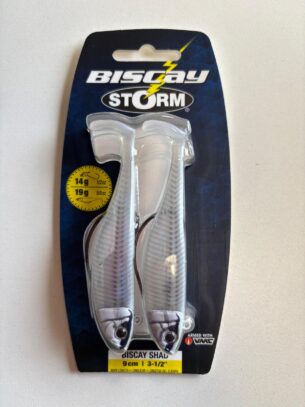 Señuelo Storm Biscay Shad 9cm – 19g White Pearl Sandeel