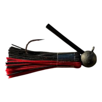 LongaBaits Round Jigheads Black Red 1/2oz (14,75gr)