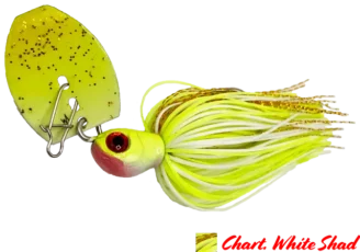 AGR BAITS Chatterbait Goliat 3/8oz Chart. White Shad