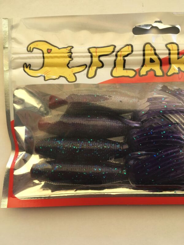 Ika Flat Color June Bug Royal Shad