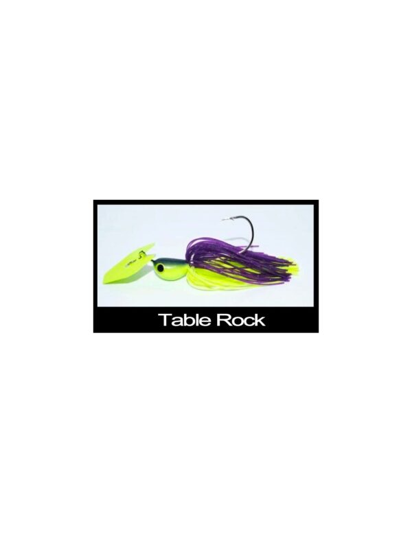Gladiator 3/8 oz Color Table Rock Shad