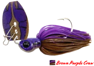 AGR BAITS Chatterbait Goliat 3/8oz Brown Purple Craw