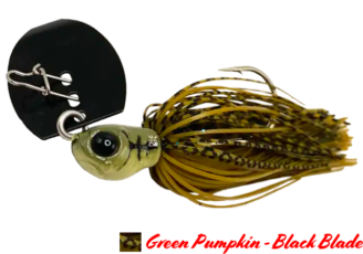 AGR BAITS Chatterbait Goliat 3/8oz Green Pumpkin Black Blade