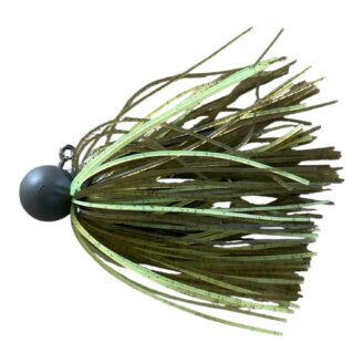 Keitech Model II Football Jig 3/8 (11 gr) Green Pumpkin Chartreuse
