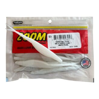 Vinilo Zoom Salty Super Fluke 5" White Pearl