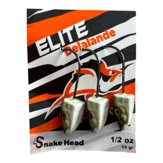 Cabezas Plomadas Delalande Snake Head Elite 14gr Verde