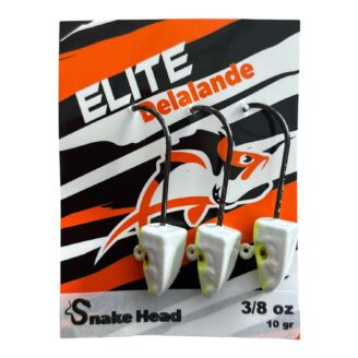 Cabezas Plomadas Delalande Snake Head Elite 10gr Amarillas
