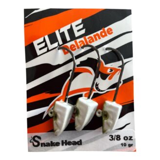 Cabezas Plomadas Delalande Snake Head Elite 10gr Verde