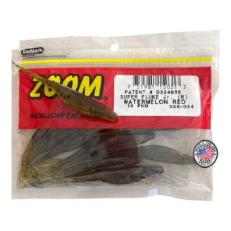 Señuelo de Vinilo Zoom Super Fluke Jr. Watermelon Red