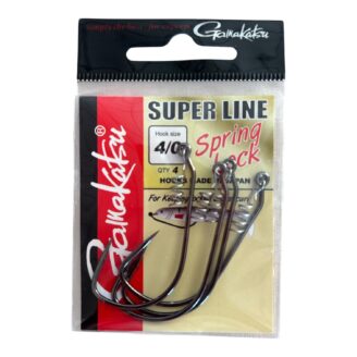 Anzuelos Gamakatsu Superline Spring Lock 4/0