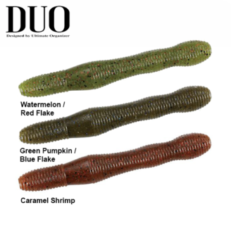 Vinilo DUO Realis Wriggle Stick 4" Green Pumpkin/Blue Flake